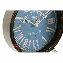 Acheter Horloge de table DKD Home Decor Bleu Noir Multicouleur Métal Verre Vintage 20,5 x 5 x 24 cm (2 Unités)