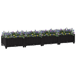 Maison Chic Jardinière,Lit surélevé - Bac à fleurs - pot de fleur 160x40x23 cm Polypropylène -GKD30582