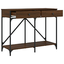 Acheter vidaXL Table console chêne marron 100x39x78,5 cm bois d'ingénierie