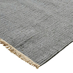 Avis Thedecofactory ESSENCE - Tapis en jute et coton avec franges gris clair 190x290