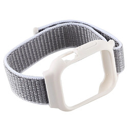 Avis Wewoo Pour Apple Watch Series 5 et 4 44 mm / 3 et 2 et 1 bracelet en nylon de 42 mm avec crochet et attache à boucle gris