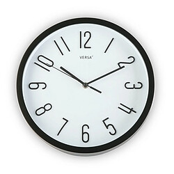 Horloge Murale Noir Plastique (Ø 30 cm)