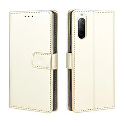 Etui en PU cheval fou or pour votre Sony Xperia 10 II