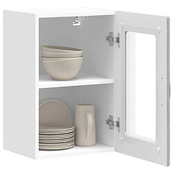 Acheter vidaXL Armoire murale de cuisine et porte en verre Kalmar sonoma gris