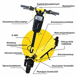 Avis Trottinette Électrique Manta XRIDER MX10 MAX Jaune Noir 800 W