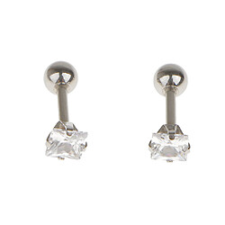 Acier inoxydable Barbell boucle d'oreille