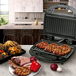 Appareil à Sandwich maker 3 en 1, Plaques Interchangeables, Gaufrier, Grille, 1000, Noir, Camry, CR3024 pas cher