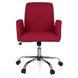 Chaise de bureau FLOW tissu rouge hjh OFFICE