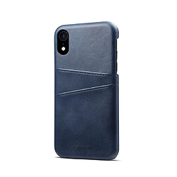 Wewoo Coque Souple Étui de protection Suteni Texture veau pour iPhone XR avec fentes cartes Bleu