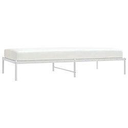 Avis Maison Chic Lit Moderne Chambre - Cadre/structure de lit pour adulte métal blanc 100x200 cm -MN96934