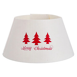 BigBuy Christmas Jupe pour Arbre de Noël 57 x 57 x 28 cm - Ivoire Jupe de sapin - Feutre - Couleur ivoire - Dimensions 57 x 57 x 28 cm