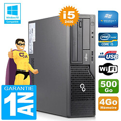 PC Fujitsu Esprimo E500 E85+ SFF Core I5-2400 RAM 4Go Disque 500Go Wifi W7 - Occasion