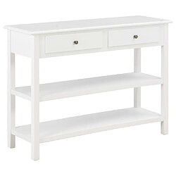 Maison Chic Commode Buffet - Meuble de rangement Blanc 110x35x80 cm MDF -GKD38068