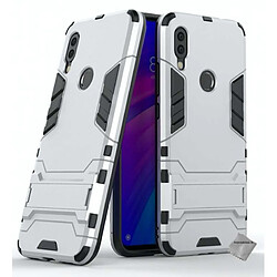 Htdmobiles Coque rigide anti choc pour Xiaomi Redmi 7 + film ecran - ARGENT