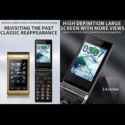 Avis Yonis Téléphone Portable Dual Screen Batterie Longue Durée