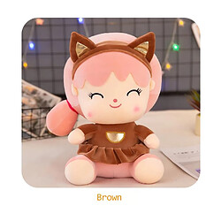 Universal 25cm Mignon écureuil peluche poupée oreiller fille dormant sur le lit Cadeaux Cadeaux de Noël Livraison gratuite | Oreiller de luxe (marron foncé)