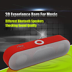 Universal Mini haut-parleur Bluetooth haut-parleur portable sans fil système audio musique stéréo 3D support surround Bluetooth, TF assistant USB | haut-parleur portable (rouge)