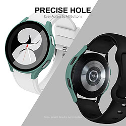 Enkay Coque en TPU 2-en-1 caoutchouté argent pour votre Samsung Galaxy Watch4 44mm