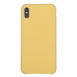 Wewoo Coque Souple Housse en silicone liquide Four Corners Full Coverage pour iPhone XR Jaune