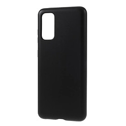 Coque en TPU paille de blé écologique et mate noir pour votre Samsung Galaxy S20