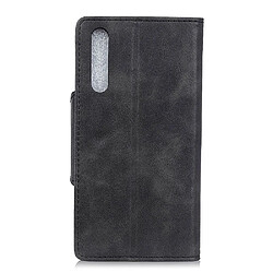 Etui en PU avec support noir pour Sony Xperia 10 II