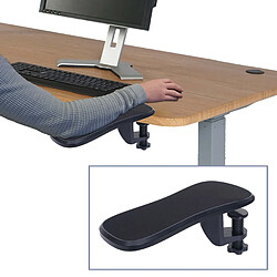 Mendler Repose-bras HWC-N75, pour bureau Support pour bras/poignets Repose-poignets Tablette ergonomique réglable