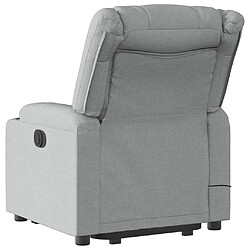 Acheter vidaXL Fauteuil inclinable de massage électrique Gris clair Tissu