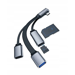 GUPBOO Câble concentrateur USB-C Adaptateur USB 3.0/2.0 SD TF OTG,JL697