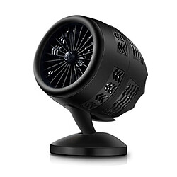 (Noir, Prise UE) Ventilateur de Chauffage Alimenté par 220v Radiateur Portatif Thermostat de Chauffage Rapide Arrêt Automatique Ventilateur Électrique de 14 pouces Noir Blanc