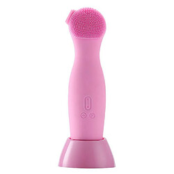 Chrono Brosse Nettoyante Visage, 5 en 1 Rechargeable Rotation à 360 ° et Soin du Silicone Électrique Etanche Brosse Visage, Brosse Exfoliante pour un Nettoyage en Profondeur Exfoliation Douce,Rose