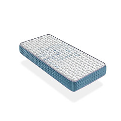 Dormalit Matelas 100X200 BORDEAUX Épaisseur 20 CM - Ressorts ensachés - Mémoire de forme sur 2 faces