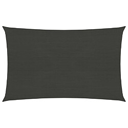 ComfortXL Voile D'ombrage 160 G/m² Anthracite 2,5x4 M Pehd