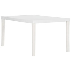 Acheter Maison Chic Table de jardin | Table d'extérieur 150x90x72 cm PP Blanc -GKD13386