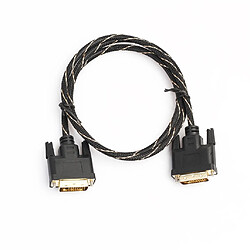 Wewoo Câbles DVI 24 + 1 Pin mâle vers DVI 24 + 1 Pin Adaptateur réseau 1m