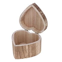 Boîte à Bijoux, Boîte pour Stockage et Rangement de Bijoux en Bois, Coeur Créatif, Femme, Cadeau de Fête pas cher