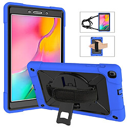 Wewoo Housse Coque Pour Galaxy Tab A 8.0 2019 T290 Contrast Color Silicone + PC Combination Case with Holder Dark Blue + Black