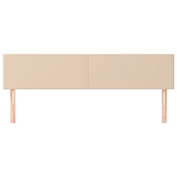 Avis Maison Chic Lot de 2 Têtes de lit design pour chambre - Décoration de lit Cappuccino 100x5x78/88 cm Similicuir -MN92651