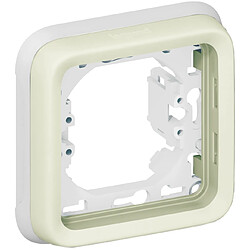 Legrand plaque d'encastrement plexo 1 poste blanc (composable)