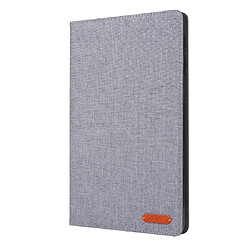 Wewoo Housse Coque Pour Galaxy Tab a 10.1 2019 Étui en cuir PU T510 / T515 Teature avec à rabat horizontal porte-carte et fentes cartes Gris