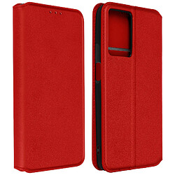 Avizar Housse pour Oppo A77 Porte-carte Support Vidéo rouge