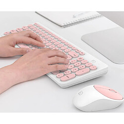 YP Select Clavier et souris sans fil Set Laptop Desktop General Mute Keyboard Mouse - Rose