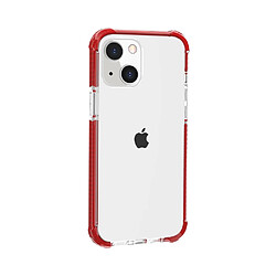 Coque en acrylique, antichoc, transparent épaissi aux quatre coins rouge pour votre Apple iPhone 13 mini 5.4 pouces