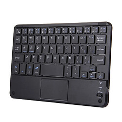 Acheter Wewoo Clavier QWERTY noir Mini sans fil portatif universel de Bluetooth avec le panneau tactile, compatible avec tous les androïde et Windows Smartphone / Tablettes avec fonctions