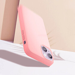 Avis Coque pour iPhone 14 Hybride Semi-rigide Fine Intérieur Doux Moxie rose clair