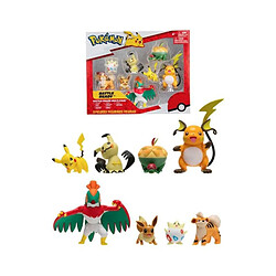 8 figurines Battle BANDAI - Pokémon - Pikachu, Evoli, Dratatin, Togepi, Caninos, Mimiqui, Raichu et Brutalibré