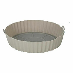 Panier en Silicone Pliable pour Friteuses à Air Quttin Rond 20 x 20 x 4,5 cm (24 Unités)