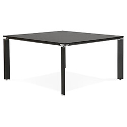 Acheter Alterego Table de réunion / bureau bench 'XLINE SQUARE' noir - 140x140 cm