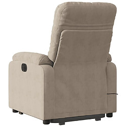 Acheter Maison Chic Fauteuil Relax pour salon, Fauteuil inclinable de massage taupe tissu microfibre -GKD30266