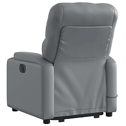 Acheter vidaXL Fauteuil inclinable de massage Gris Similicuir