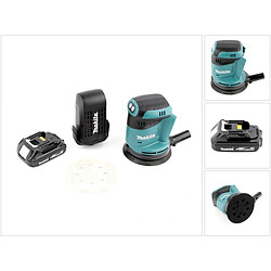 Makita DBO 180 Y1 Ponceuse excentrique sans fil, 18V + 1x Batterie 1,5 Ah - sans chargeur